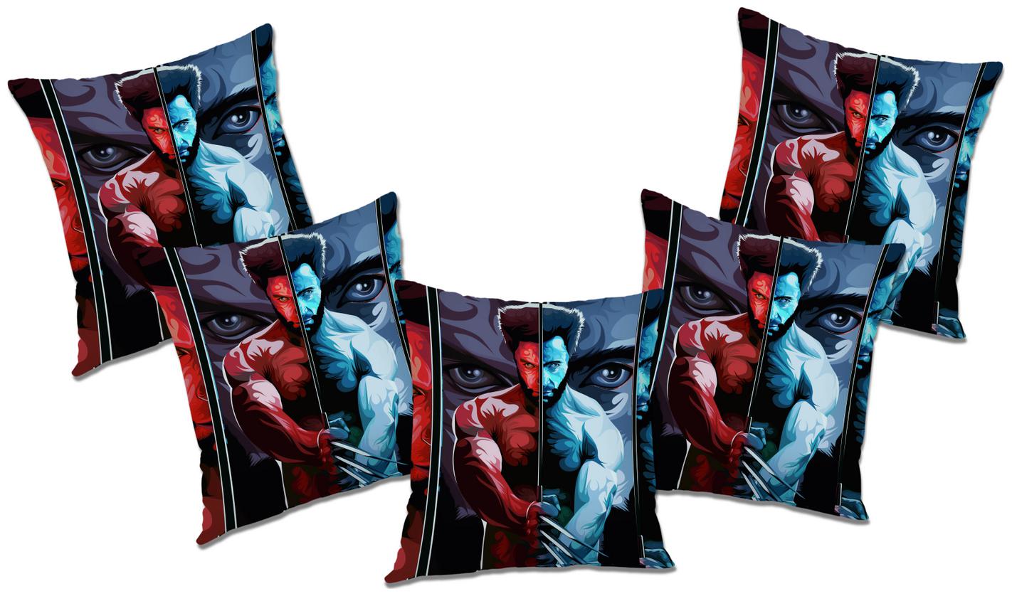 

RADANYA Printed Cushion Cover (Set of 5) 12x12 inch