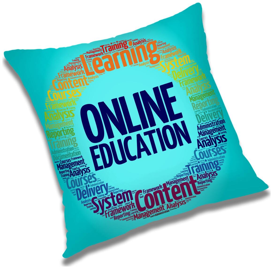 

RADANYA Printed Polyester Blue Cushion Cover ( Large Pack of 1 )