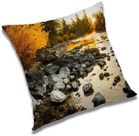 RADANYA Printed Cushion Cover with Filler Set 12x12 inch