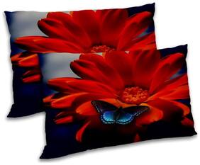 RADANYA Polyester Floral Pillow Covers ( Pack of 2 , Multi )