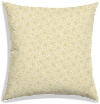 RADANYA Printed Polyester Cream Cushion Cover ( Regular , Pack of 1 )