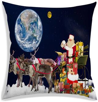 RADANYA Printed Cushion Cover 18x18 inch