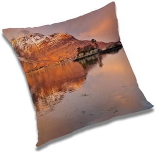 RADANYA Printed Cushion Cover with Filler Set 24x24 inch