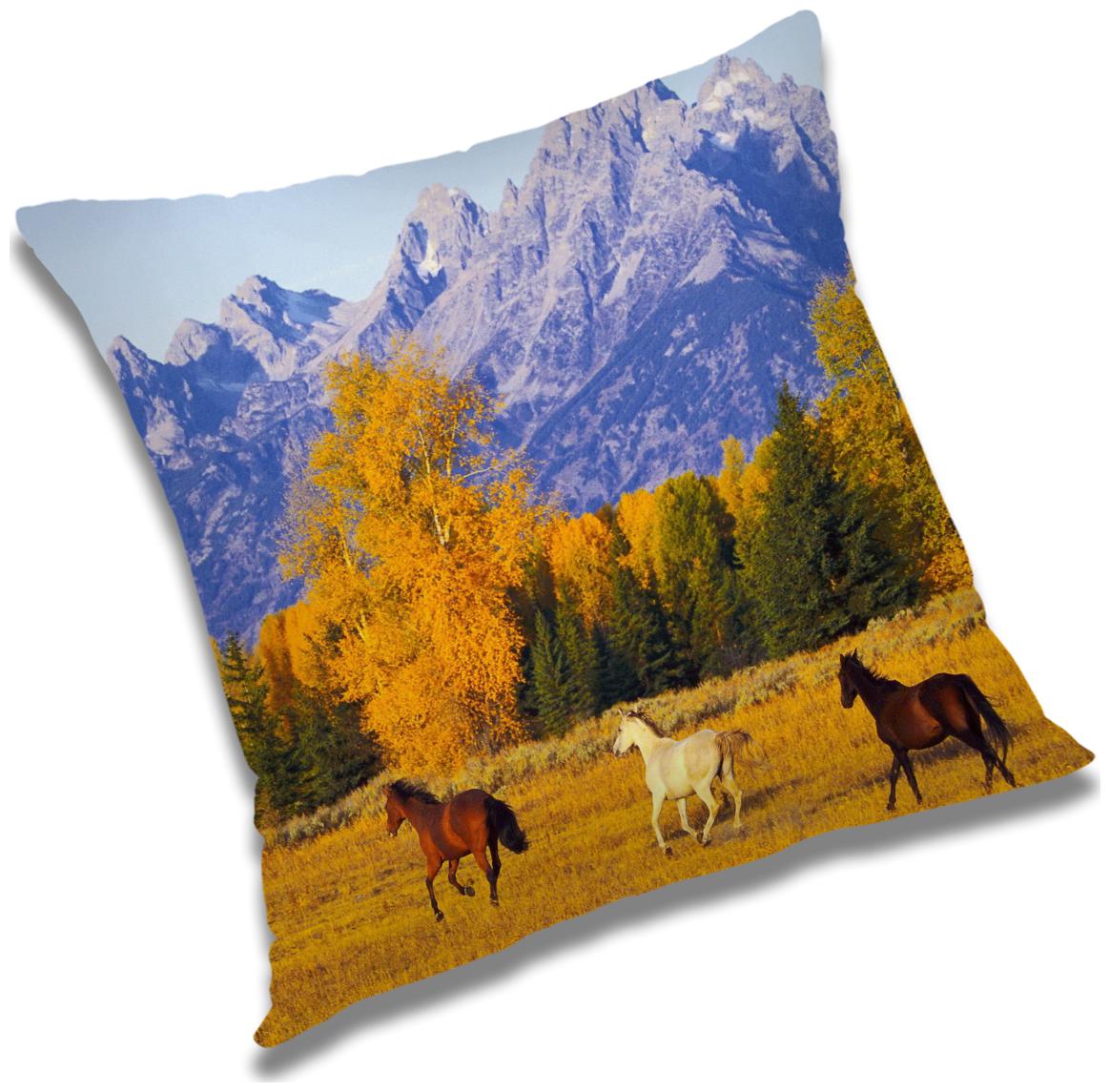 

RADANYA Printed Cushion Cover with Filler Set 16x16 inch