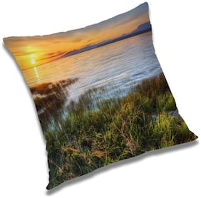 RADANYA Printed Cushion Cover with Filler Set 18x18 inch