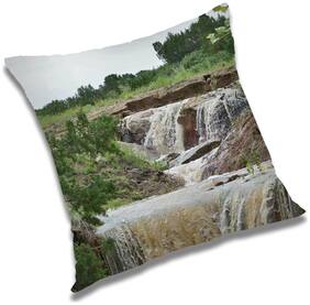 RADANYA Printed Cushion Cover with Filler Set 18x18 inch