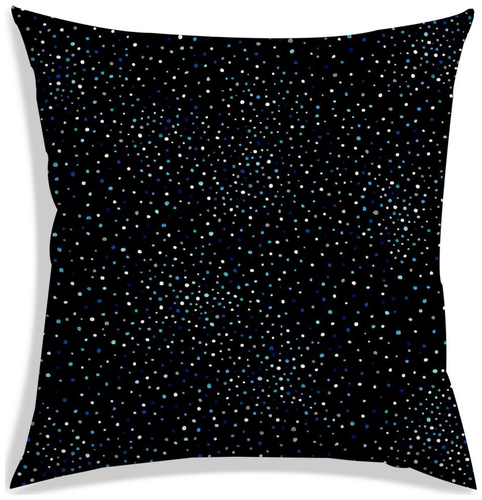 

RADANYA Printed Polyester Black Cushion Cover ( Extra large Pack of 1 )
