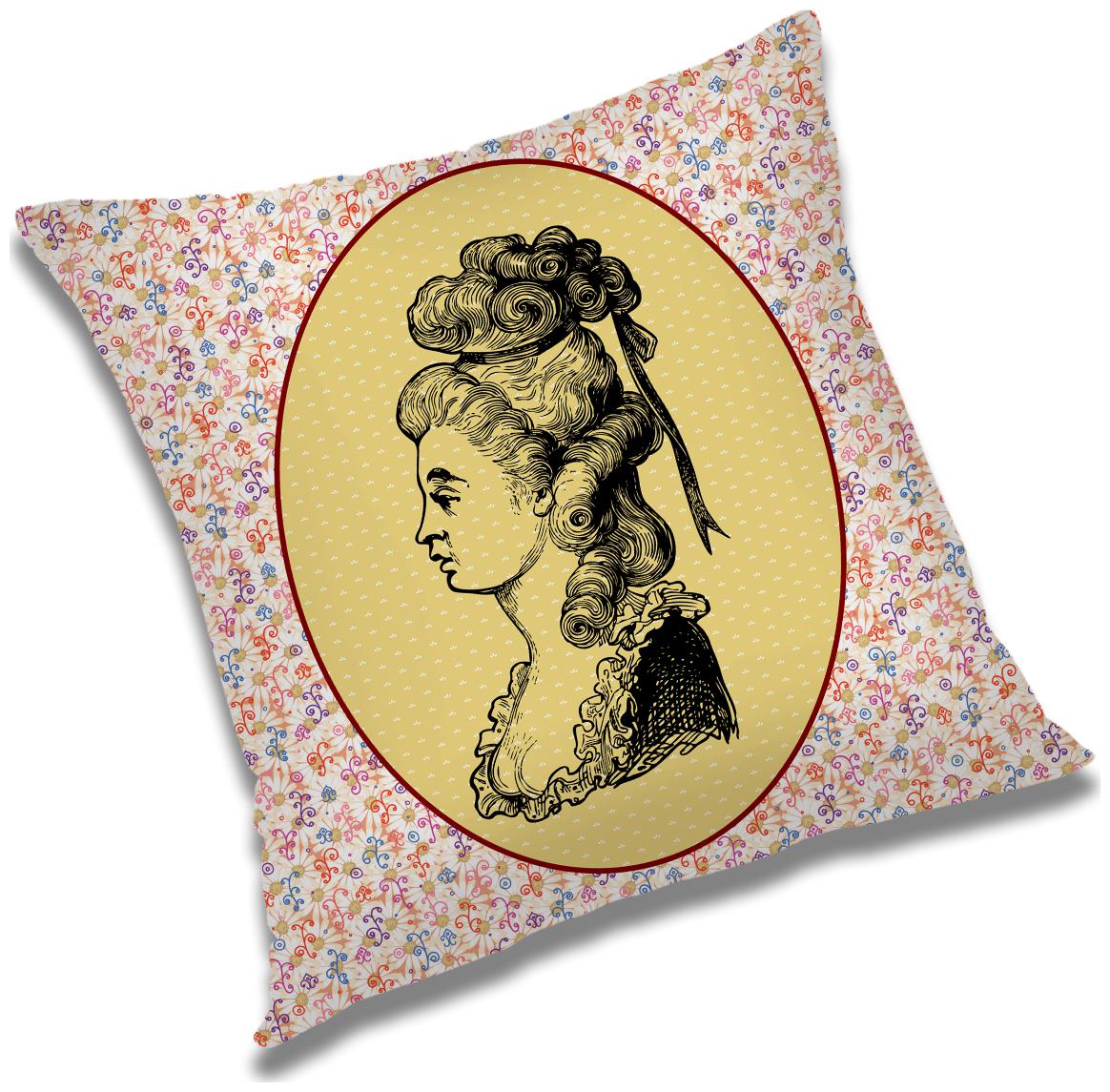 

RADANYA Printed Cushion Cover with Filler Set 12X12 inch