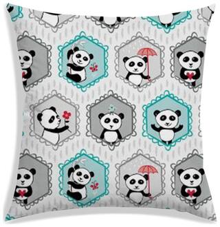 RADANYA Printed Polyester Off-white Cushion Cover ( Large , Pack of 1 )