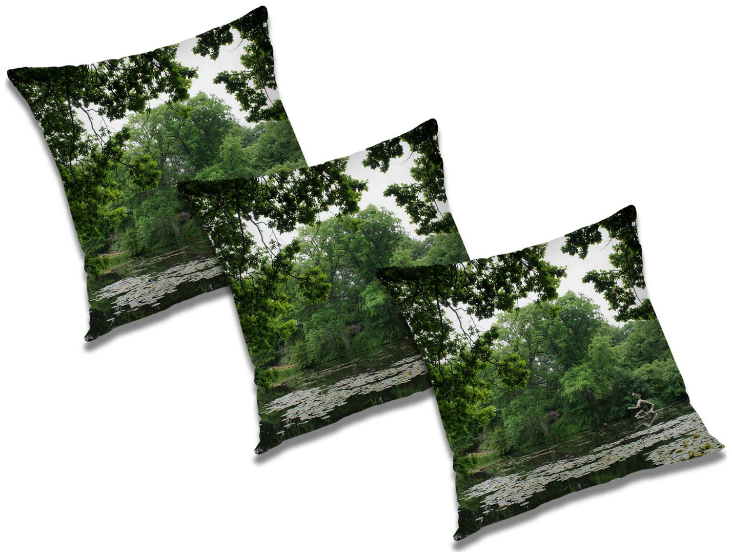

RADANYA Printed Cushion Cover with Filler (Set of 3) 20x20 inch