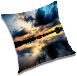 RADANYA Printed Cushion Cover with Filler Set 12x12 inch