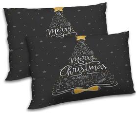 RADANYA Polyester Printed Pillow Covers ( Pack of 2 , Grey )