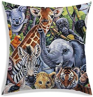 RADANYA Printed Cushion Cover 16x16 inch