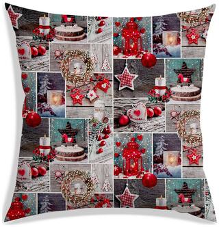 RADANYA Printed Cushion Cover 16x16 inch