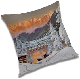 RADANYA Printed Cushion Cover with Filler Set 18x18 inch