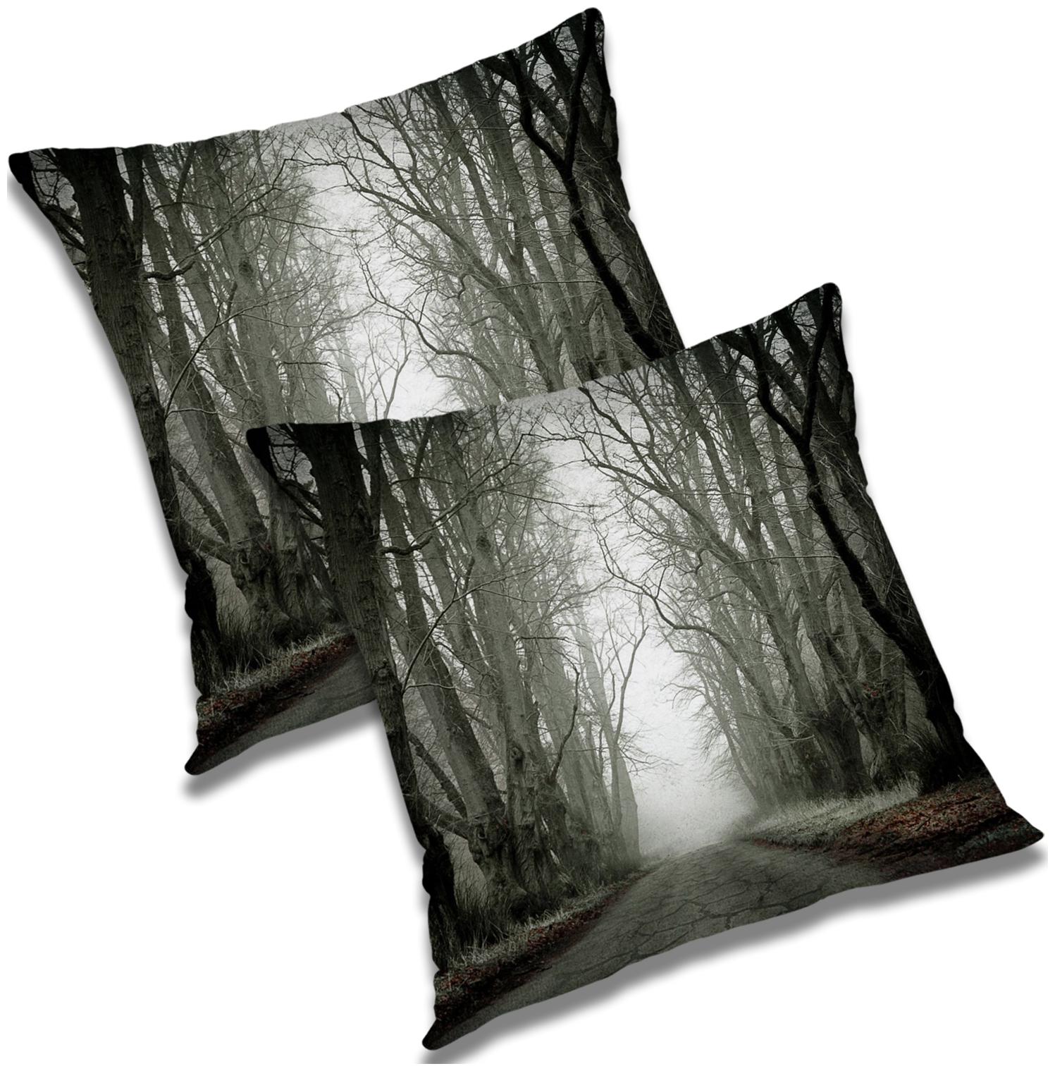 

RADANYA Printed Cushion Cover with Filler Set 12X12 inch