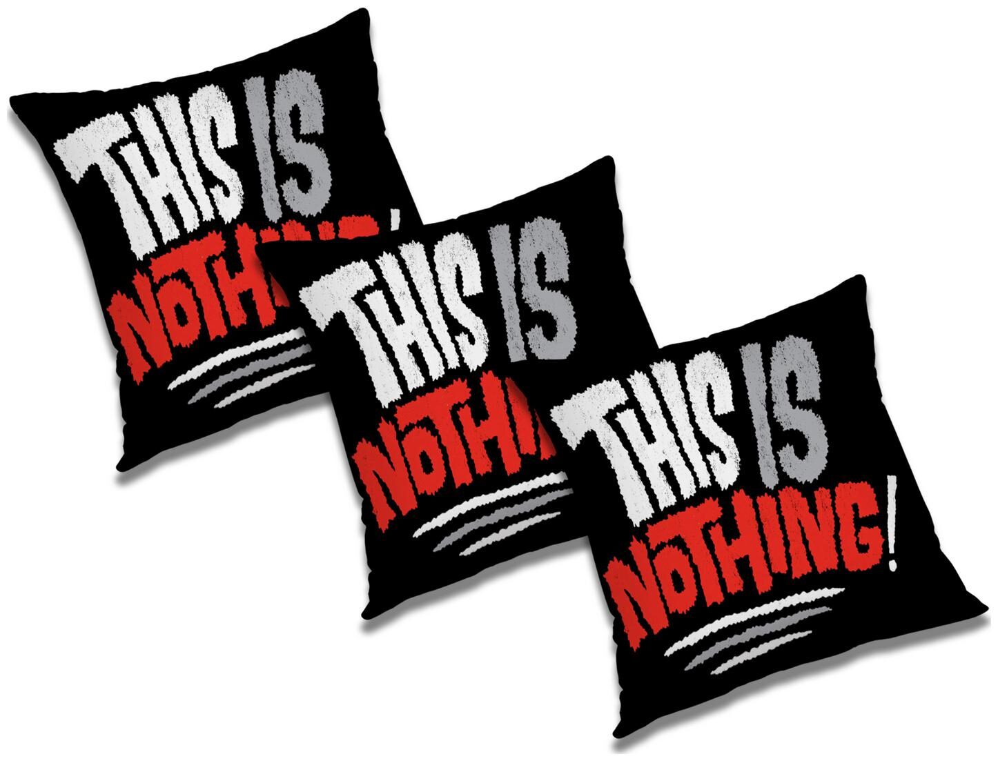 

RADANYA Printed Polyester Black Cushion Cover ( Large Pack of 3 )