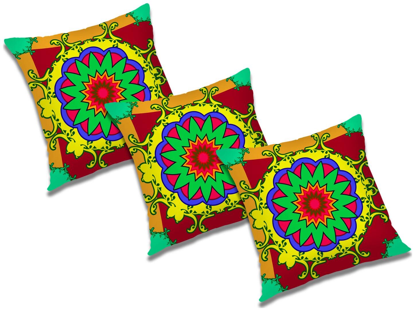

RADANYA Printed Cushion Cover (Set of 3) 20x20 inch