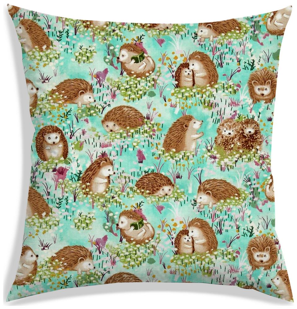

RADANYA Printed Polyester Green Cushion Cover ( Regular Pack of 1 )