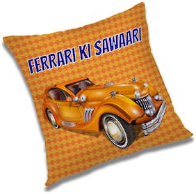 RADANYA Printed Cushion Cover with Filler Set 12X12 inch