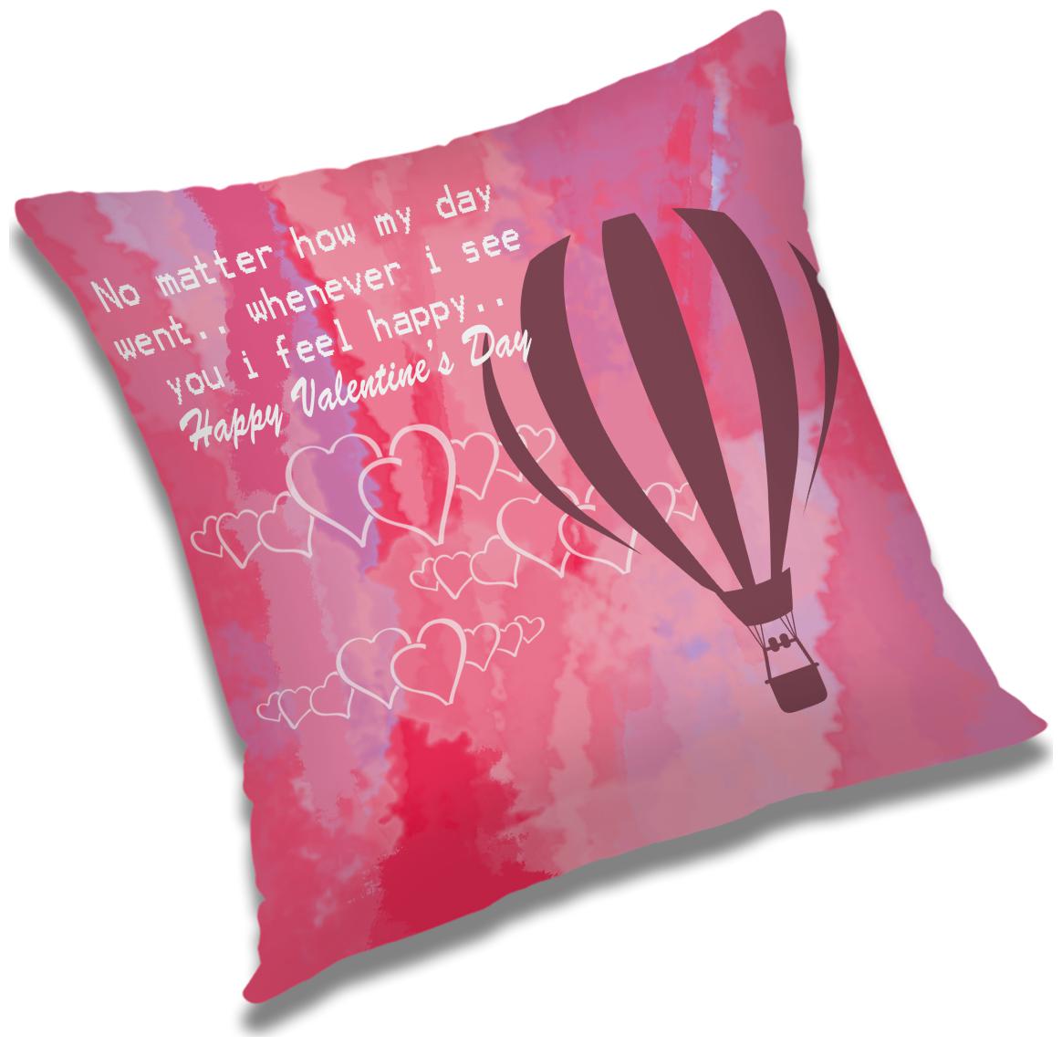 

RADANYA Printed Polyester Pink Cushion Cover ( Large Pack of 1 )