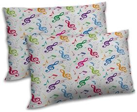 RADANYA Polyester Printed Pillow Covers ( Pack of 2 , White )