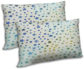 RADANYA Polyester Printed Pillow Covers ( Pack of 2 , Beige )