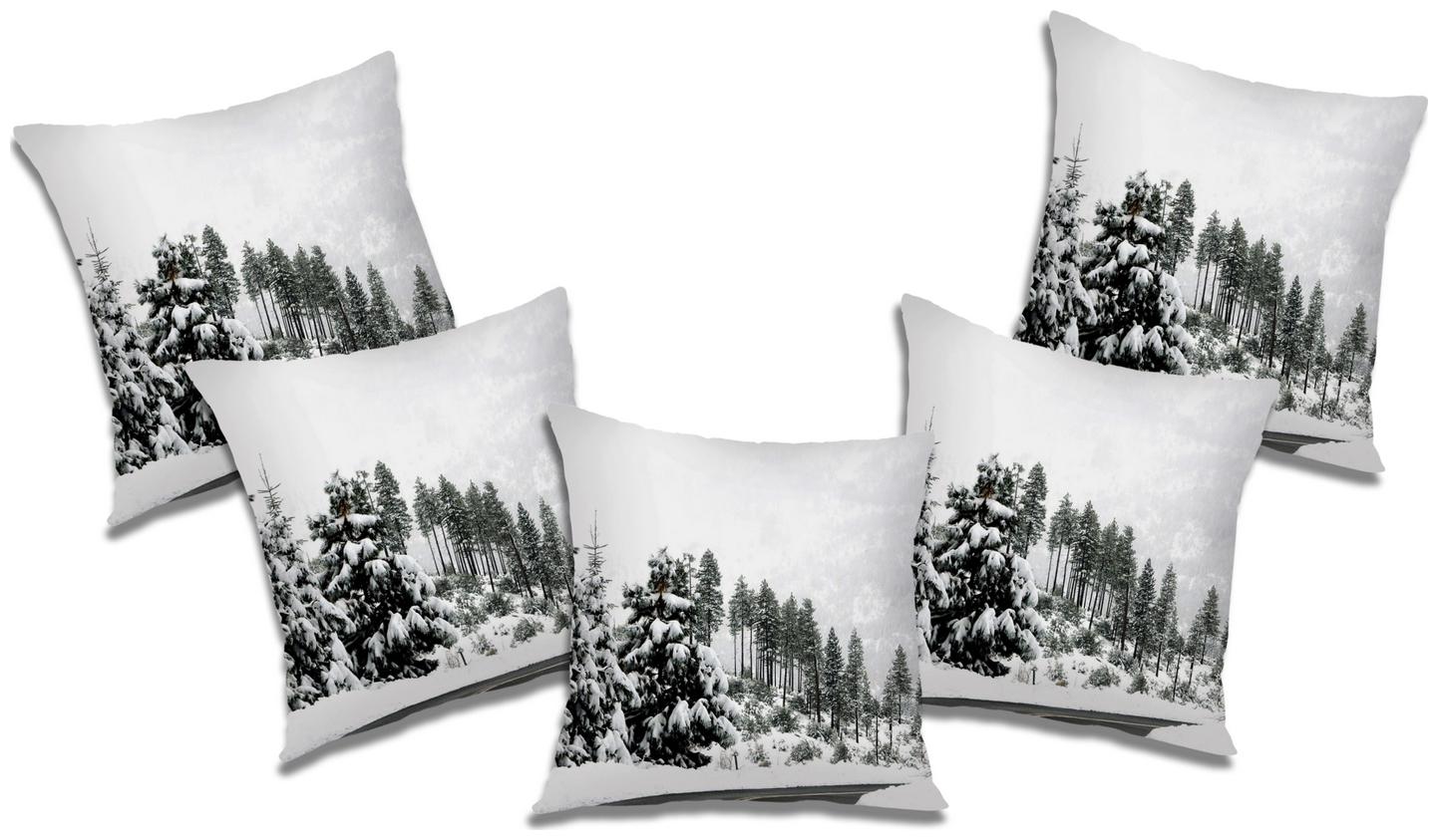 

RADANYA Printed Cushion Cover with Filler (Set of 5) 24x24 inch