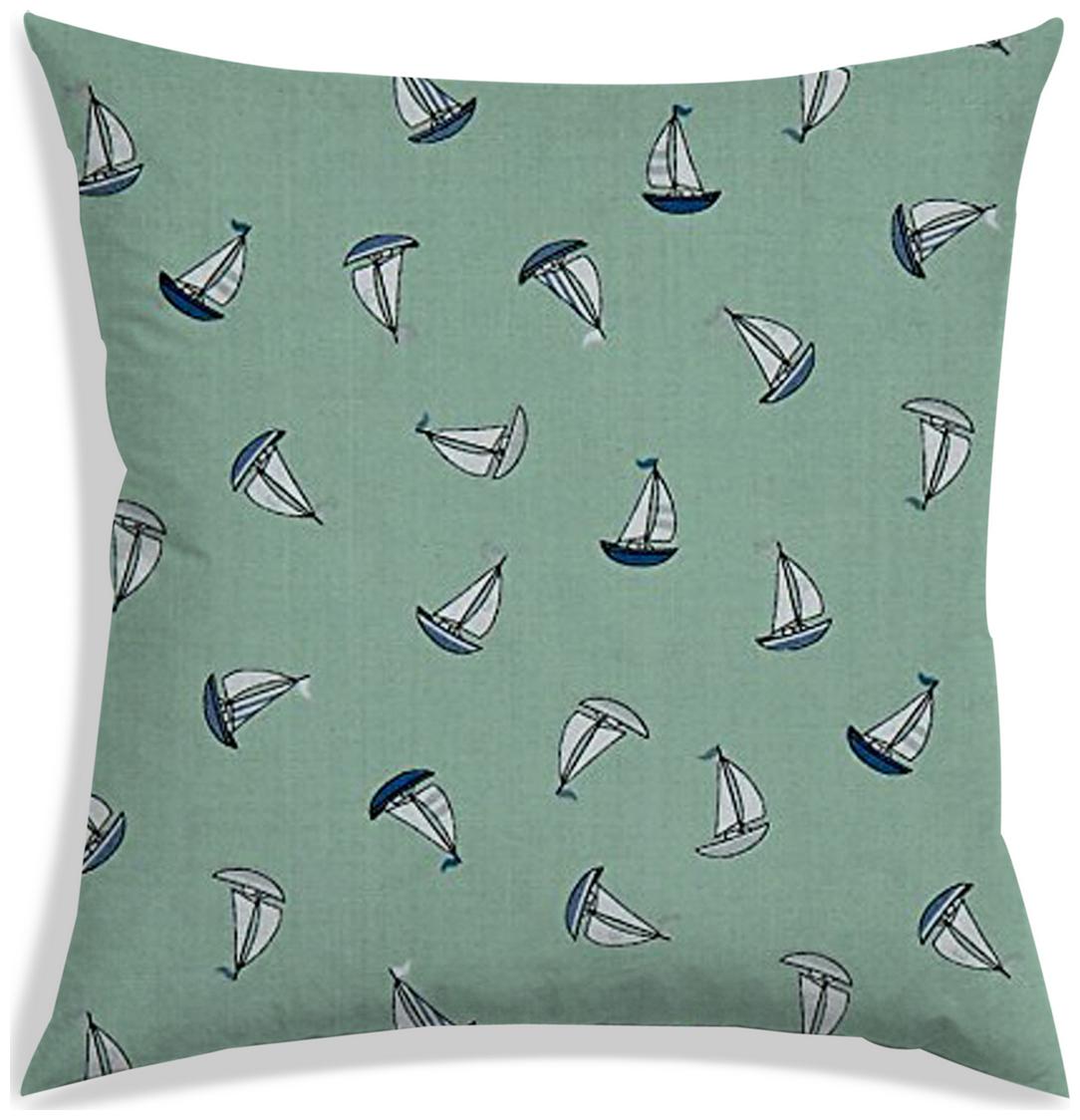 

RADANYA Printed Polyester Green Cushion Cover ( Regular Pack of 1 )