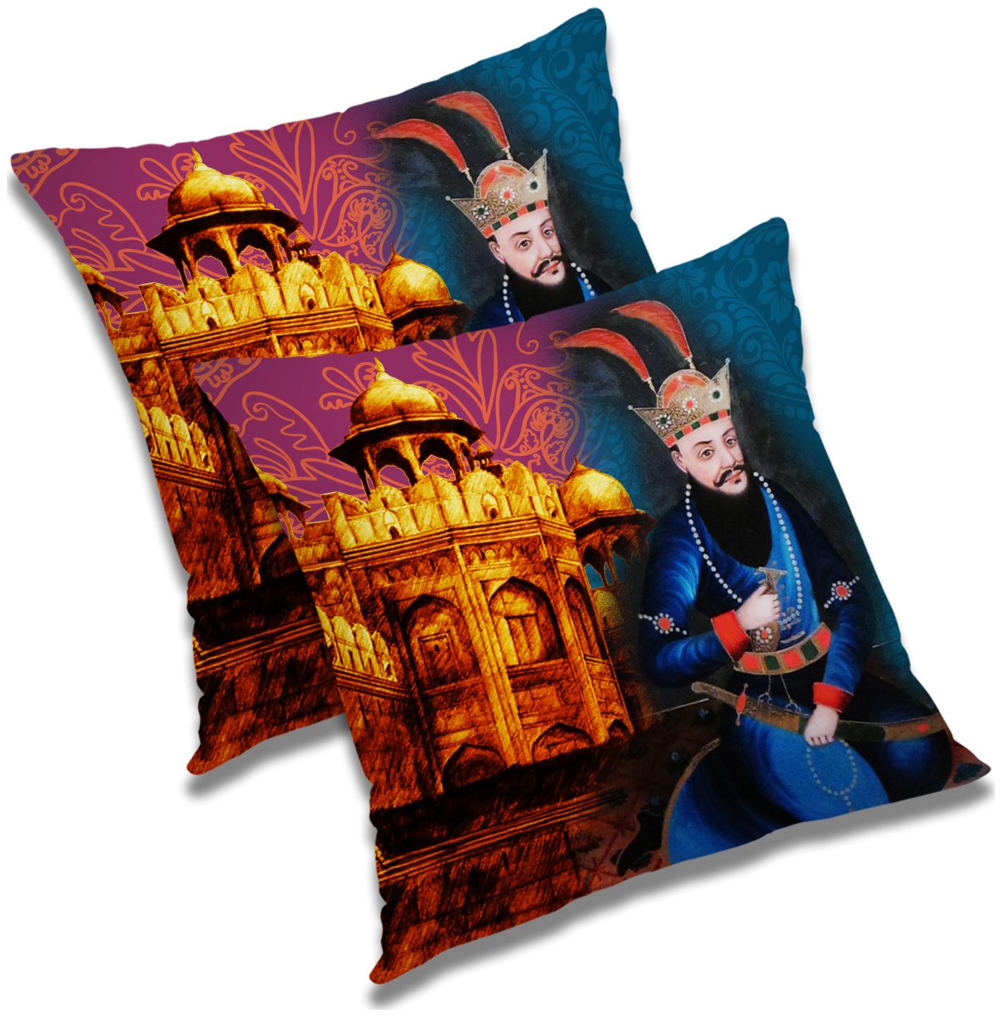 

RADANYA Printed Cushion Cover with Filler 18x18 inch