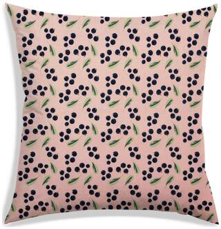 RADANYA Printed Polyester Peach Cushion Cover ( Large , Pack of 1 )