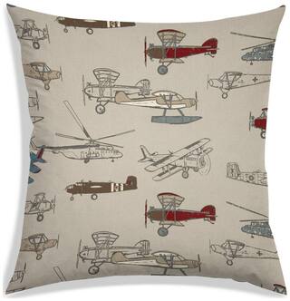 RADANYA Printed Polyester Beige Cushion Cover ( Large , Pack of 1 )