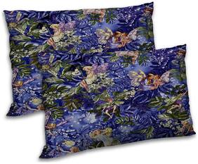 RADANYA Polyester Printed Pillow Covers ( Pack of 2 , Purple )