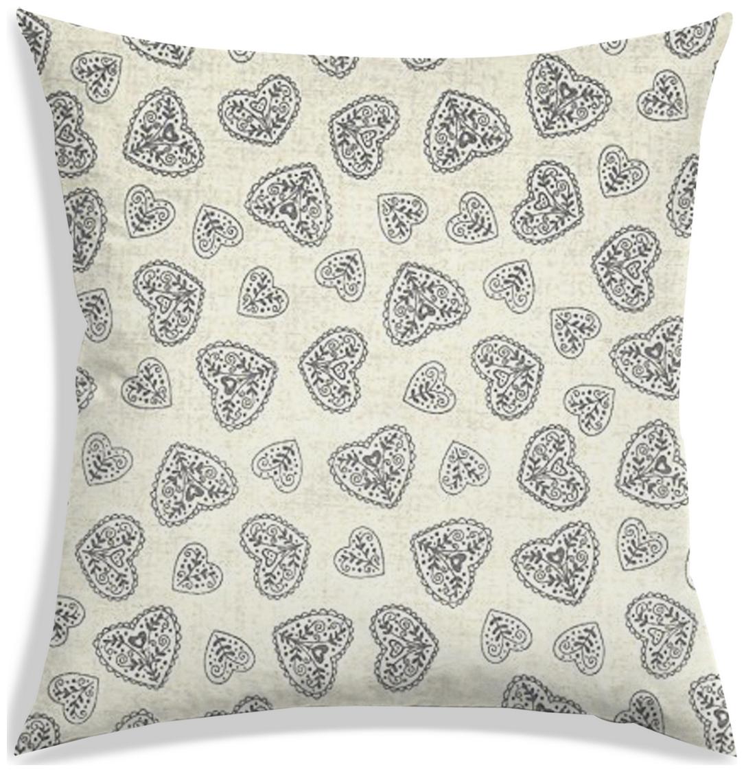 

RADANYA Printed Polyester Cream Cushion Cover ( Small Pack of 1 )