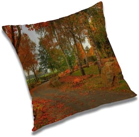 RADANYA Printed Cushion Cover with Filler Set 18x18 inch