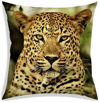 RADANYA Printed Polyester Yellow Cushion Cover ( Small , Pack of 1 )