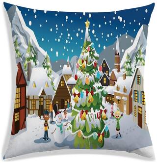 RADANYA Printed Cushion Cover 20x20 inch