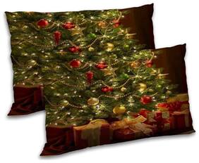 RADANYA Polyester Printed Pillow Covers ( Pack of 2 , Brown )