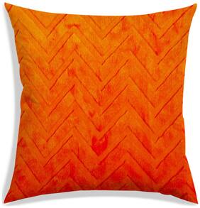 RADANYA Printed Polyester Orange Cushion Cover ( Extra large , Pack of 1 )