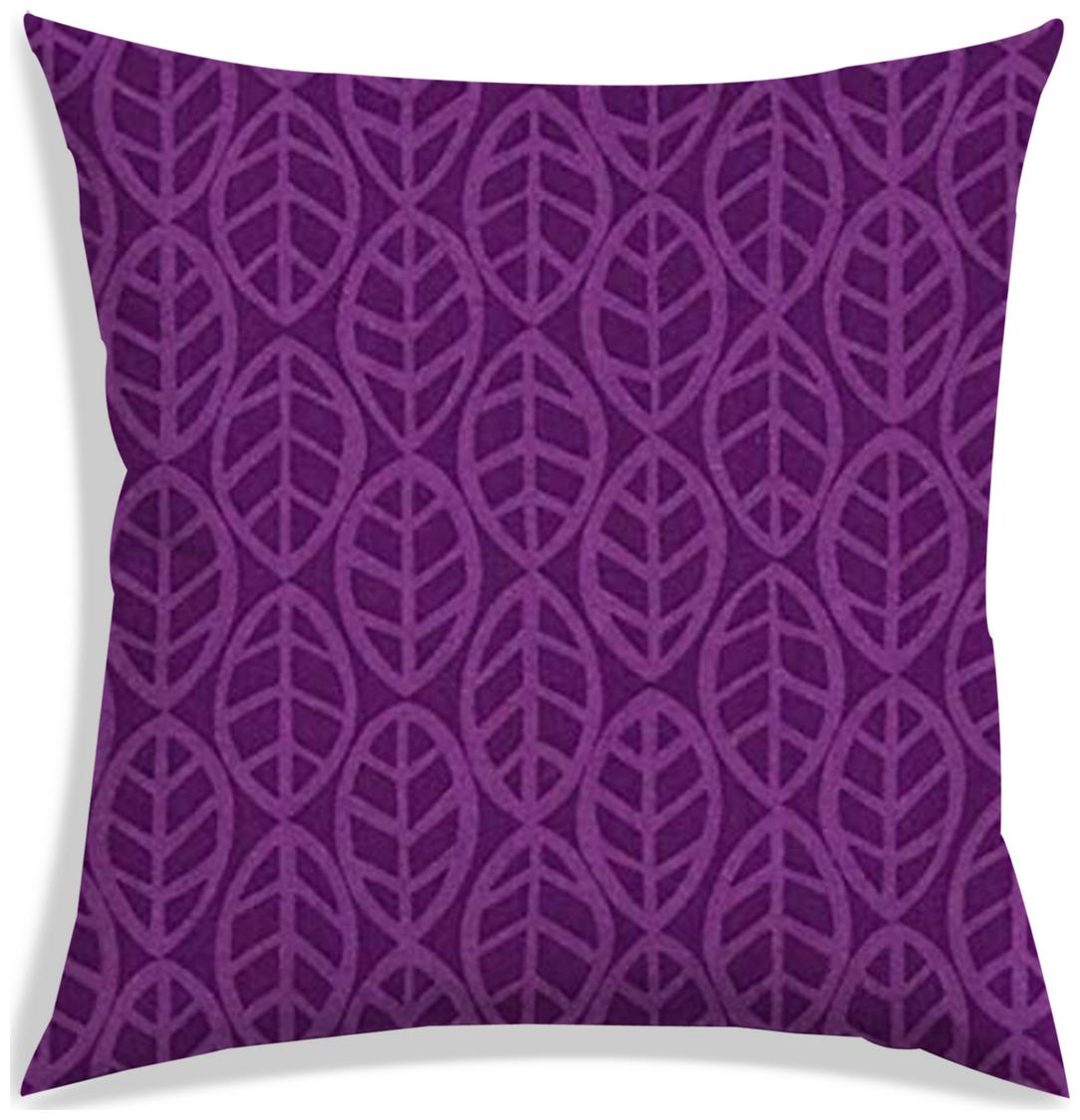 

RADANYA Printed Polyester Purple Cushion Cover ( Large Pack of 1 )