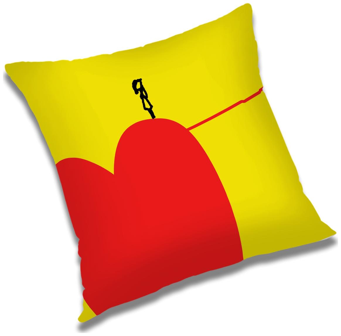 

RADANYA Printed Polyester Yellow Cushion Cover ( Large Pack of 1 )