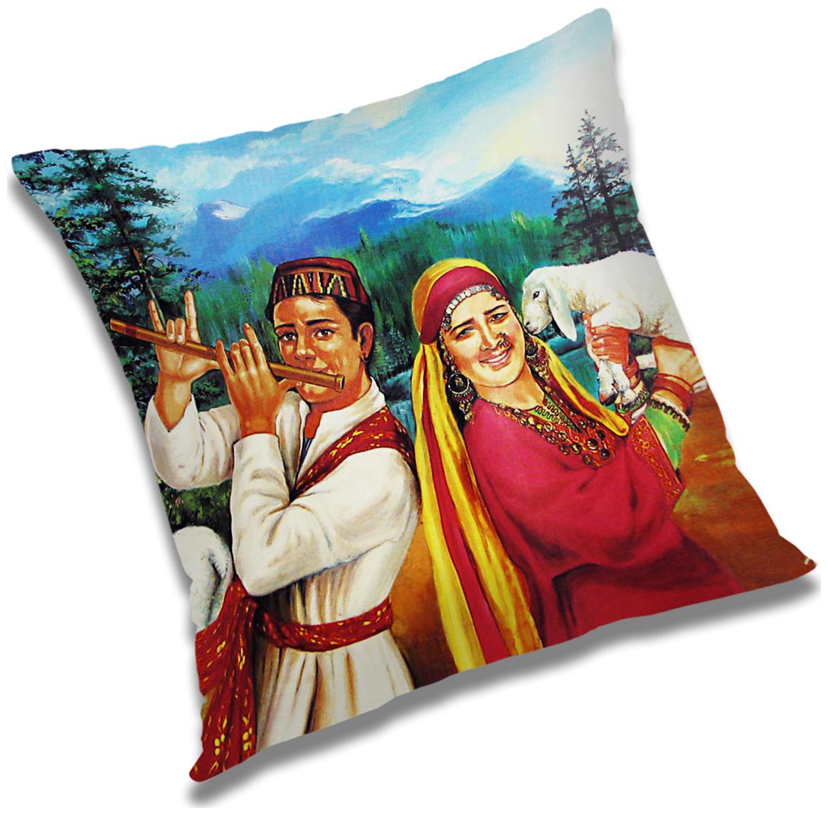 

RADANYA Printed Cushion Cover with Filler Set 24x24 inch