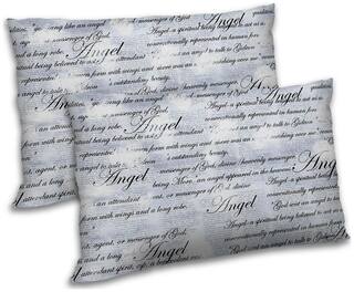 RADANYA Polyester Printed Pillow Covers ( Pack of 2 , Beige )