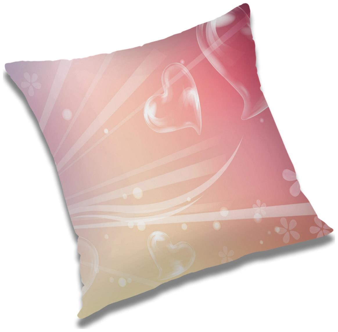 

RADANYA Printed Polyester Peach Cushion Cover ( Extra large Pack of 1 )