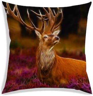 RADANYA Printed Cushion Cover 18x18 inch