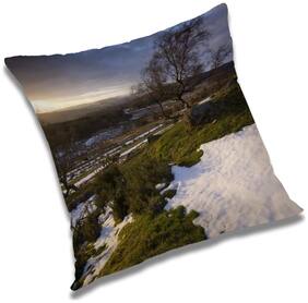 RADANYA Printed Cushion Cover with Filler Set 12x12 inch