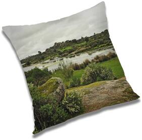 RADANYA Printed Cushion Cover with Filler Set 18x18 inch
