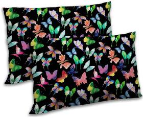 RADANYA Polyester Printed Pillow Covers ( Pack of 2 , Peach )