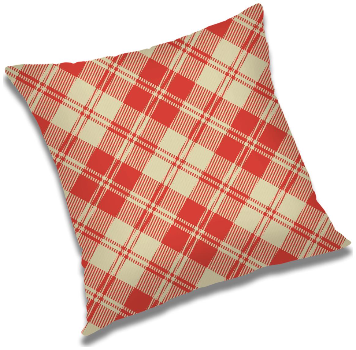 

RADANYA Printed Polyester Red Cushion Cover ( Large Pack of 1 )