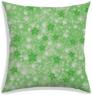 RADANYA Printed Polyester Green Cushion Cover ( Large , Pack of 1 )